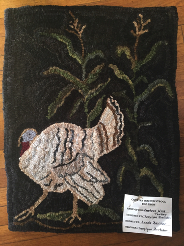 Eastern Wild Turkey
hooked by Linda Becker Eastern Wild Turkey
hooked by Linda Becker